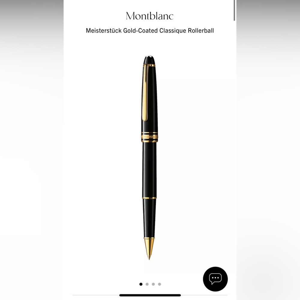 NEW MontBlanc Meisterstück Gold-Coated Classique Rollerball Pen